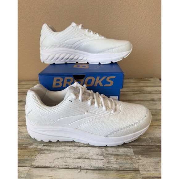 Brooks Shoes - Brooks Addiction Walker 2 Women's White Leather Walking Shoes Sz 11B New in Box